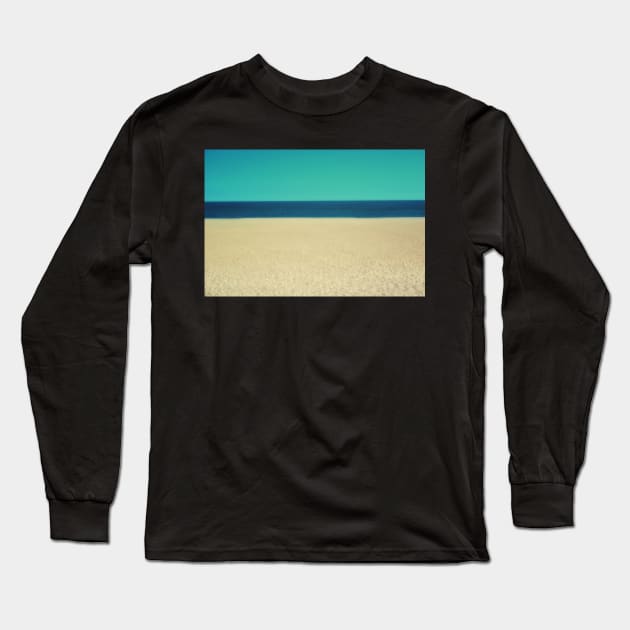 Sand Sea and Sky Long Sleeve T-Shirt by JimDeFazioPhotography